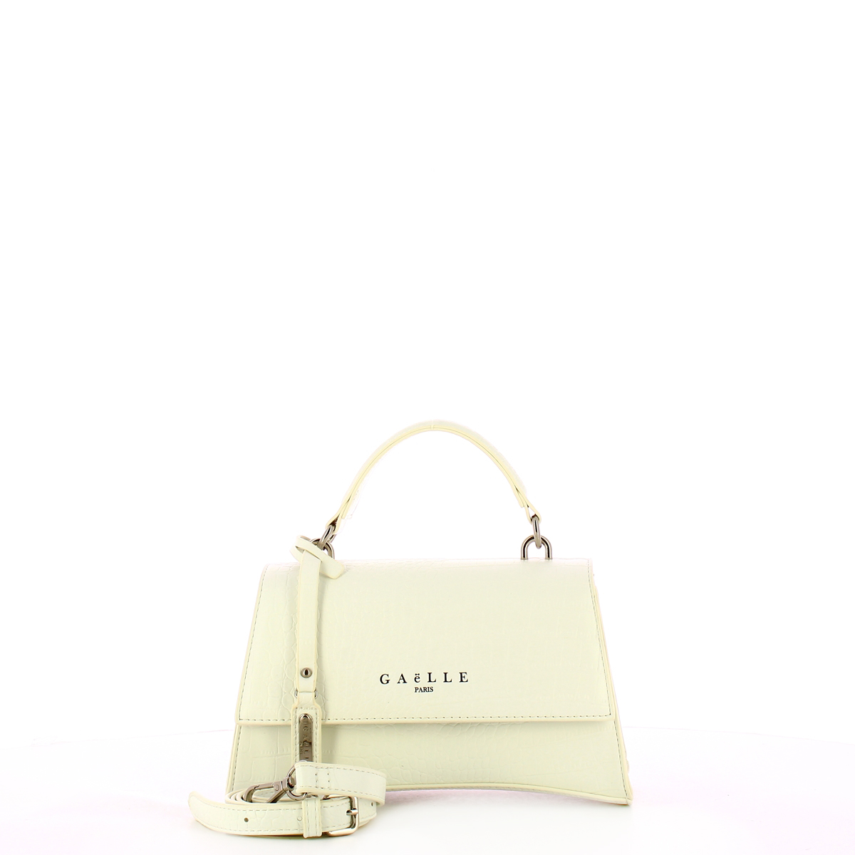 Gaëlle Mini Borsa a mano stampa cocco Bianco - 4 Gaëlle Mini Borsa a mano stampa cocco Bianco - 4