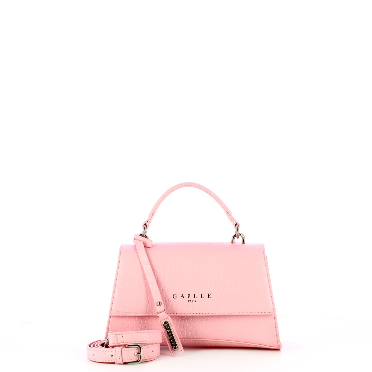 Gaëlle Mini Borsa a mano stampa cocco Rosa - 4 Gaëlle Mini Borsa a mano stampa cocco Rosa - 4