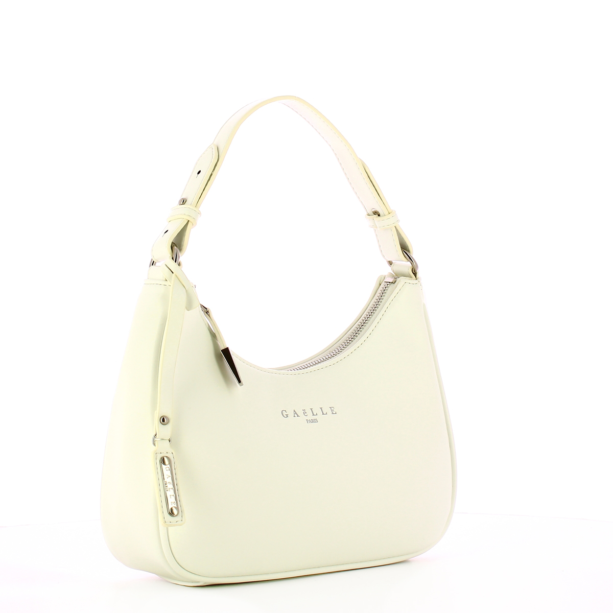 Gaëlle Hob Bag in similpelle liscia Bianco - 2 Gaëlle Hob Bag in similpelle liscia Bianco - 2