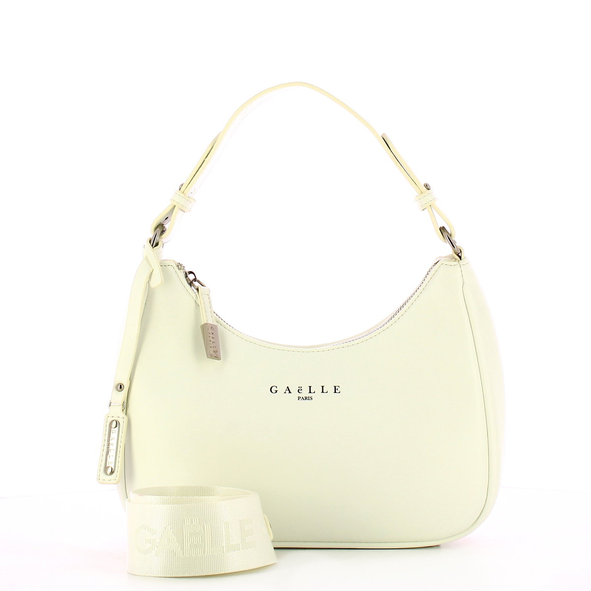 Gaëlle Hob Bag in similpelle liscia Bianco - 4 Gaëlle Hob Bag in similpelle liscia Bianco - 4