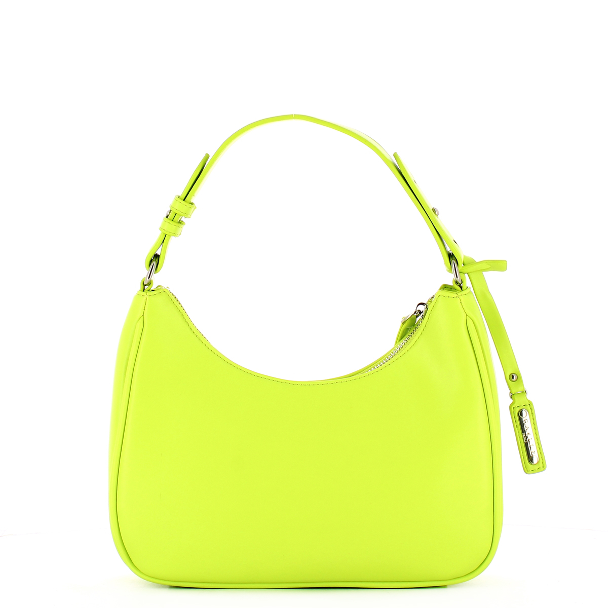 Gaëlle Hob Bag in similpelle liscia Verde Cedro - 3