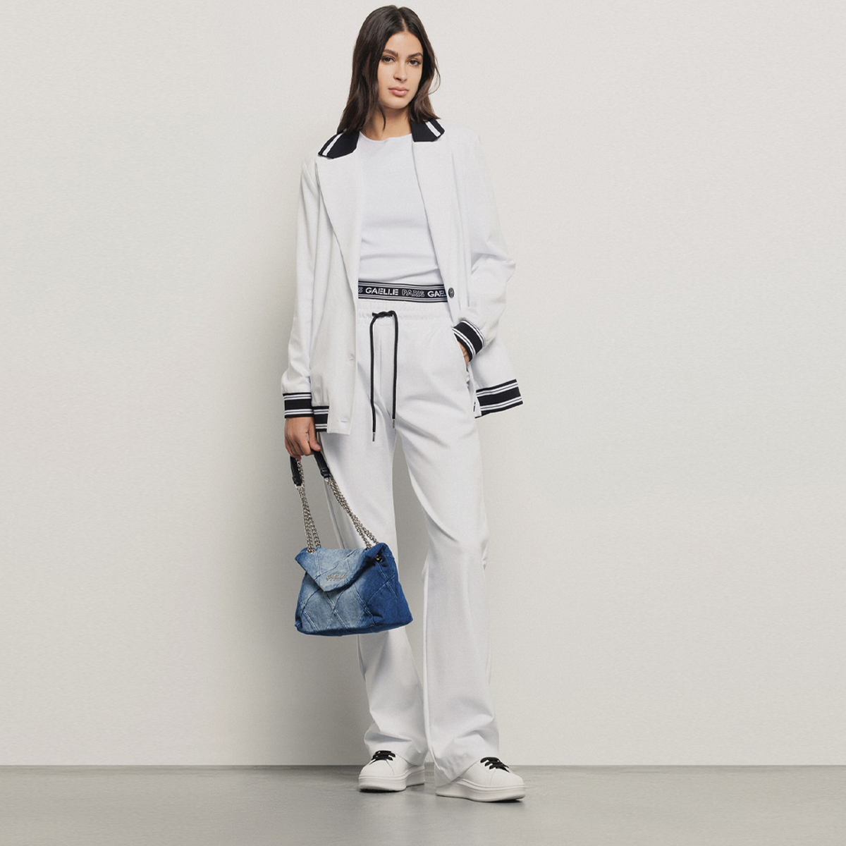 Gaëlle Tracolla Reg Shoulder Strap Denim Light Blue - 2 Gaëlle Tracolla Reg Shoulder Strap Denim Light Blue - 2
