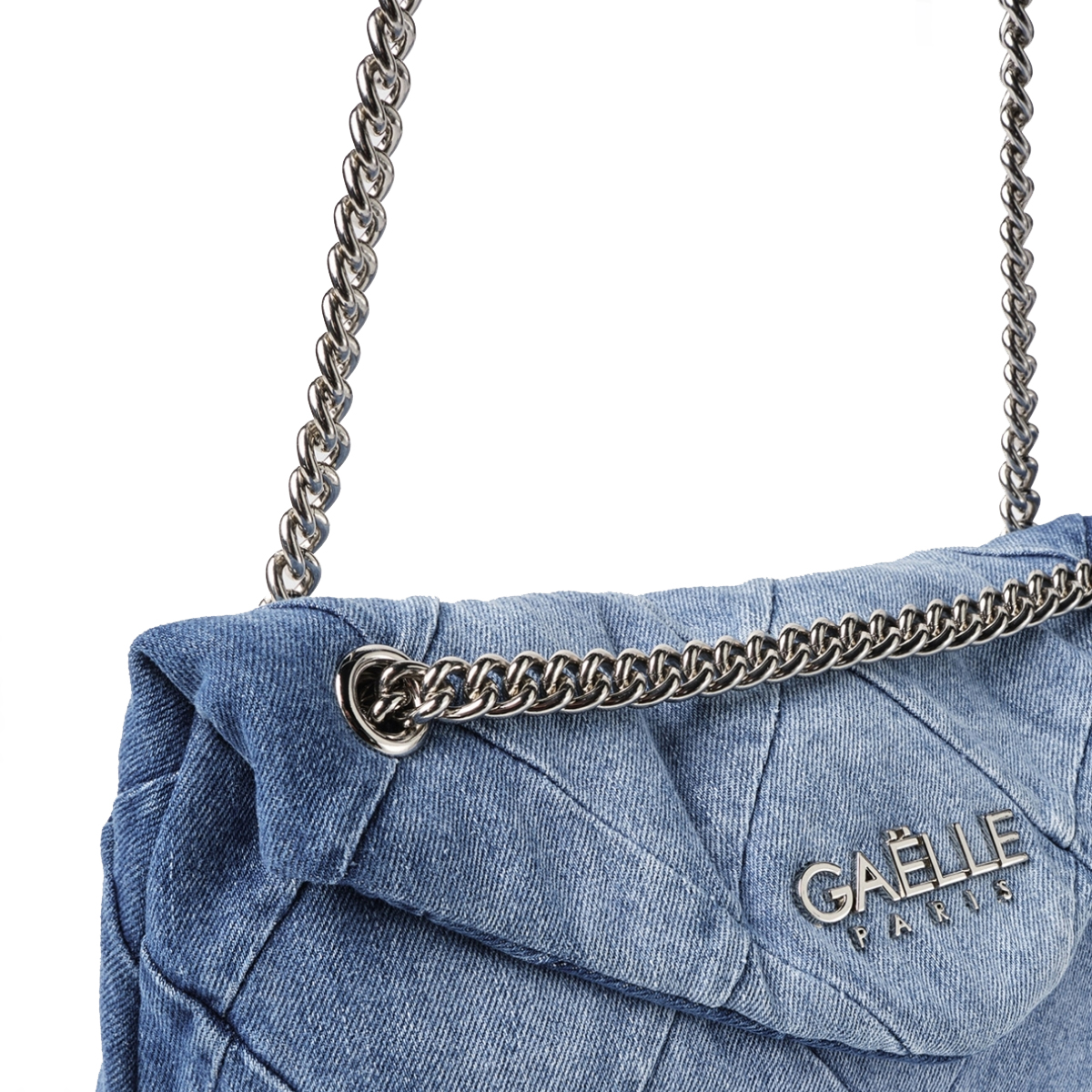 Gaëlle Tracolla Reg Shoulder Strap Denim Light Blue - 4 Gaëlle Tracolla Reg Shoulder Strap Denim Light Blue - 4