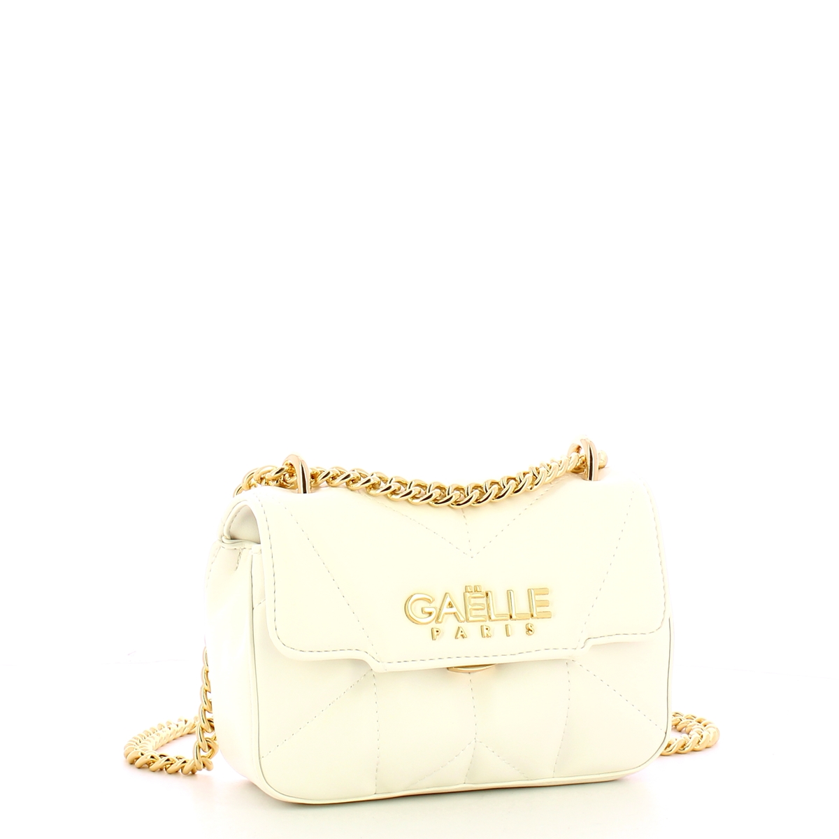 Gaëlle Tracollin Mini Shoulder Strap Matelassé Bianco - 2