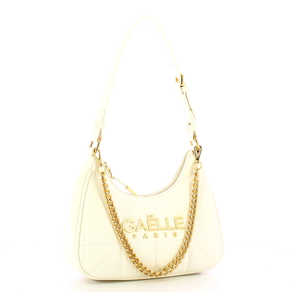 Gaëlle Sottospalla Reg Shoulder Strap Matelassé Bianco - 4