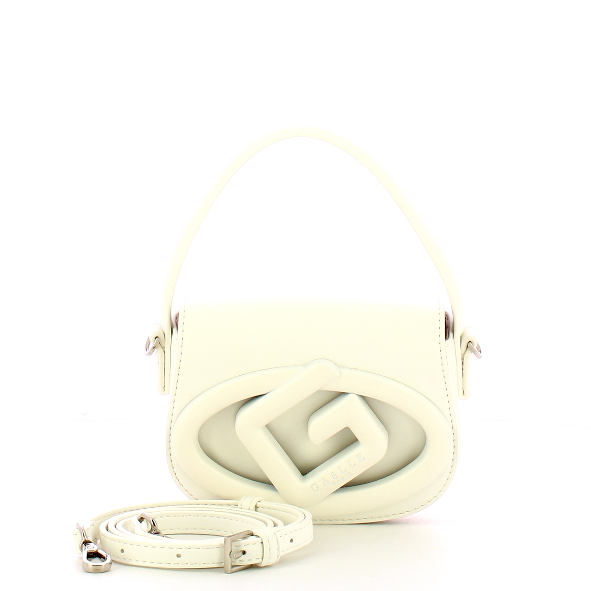 Gaëlle Borsetta a mano Mini Maxi G Bianco - 4