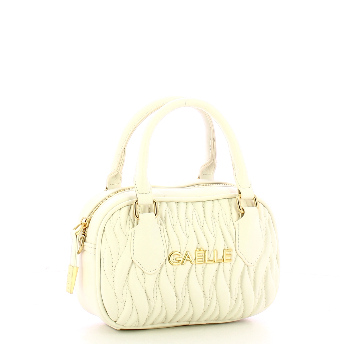 Gaëlle Mini Duffle Plissé Bianco - 2