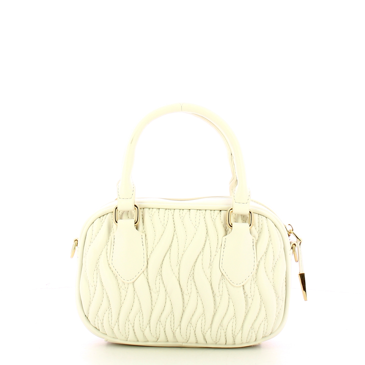Gaëlle Mini Duffle Plissé Bianco - 3