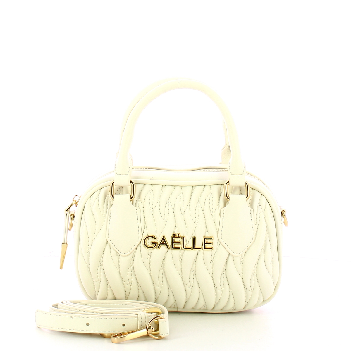 Gaëlle Mini Duffle Plissé Bianco - 4