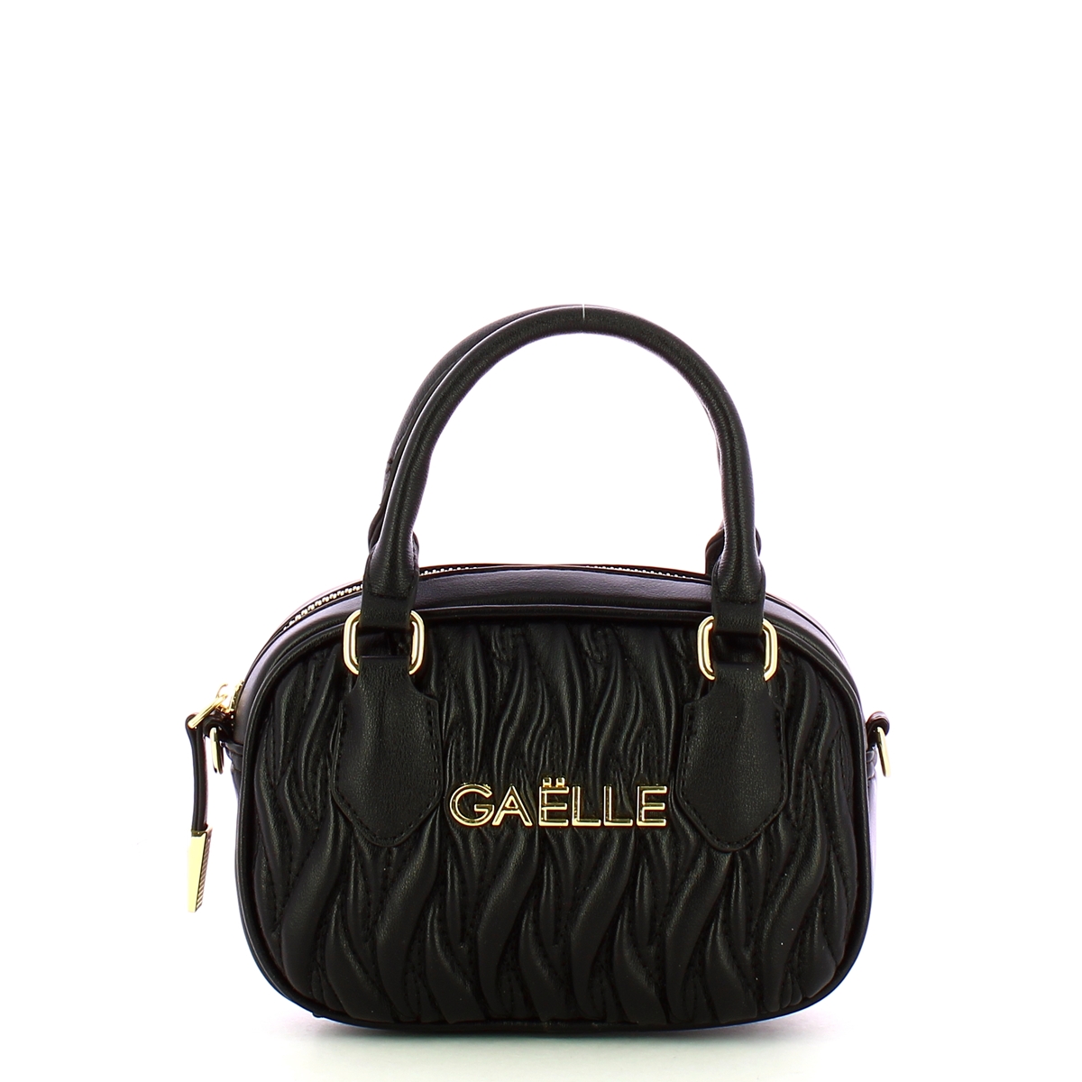 Gaëlle Mini Duffle Plissé Nero - 1 Gaëlle Mini Duffle Plissé Nero - 1