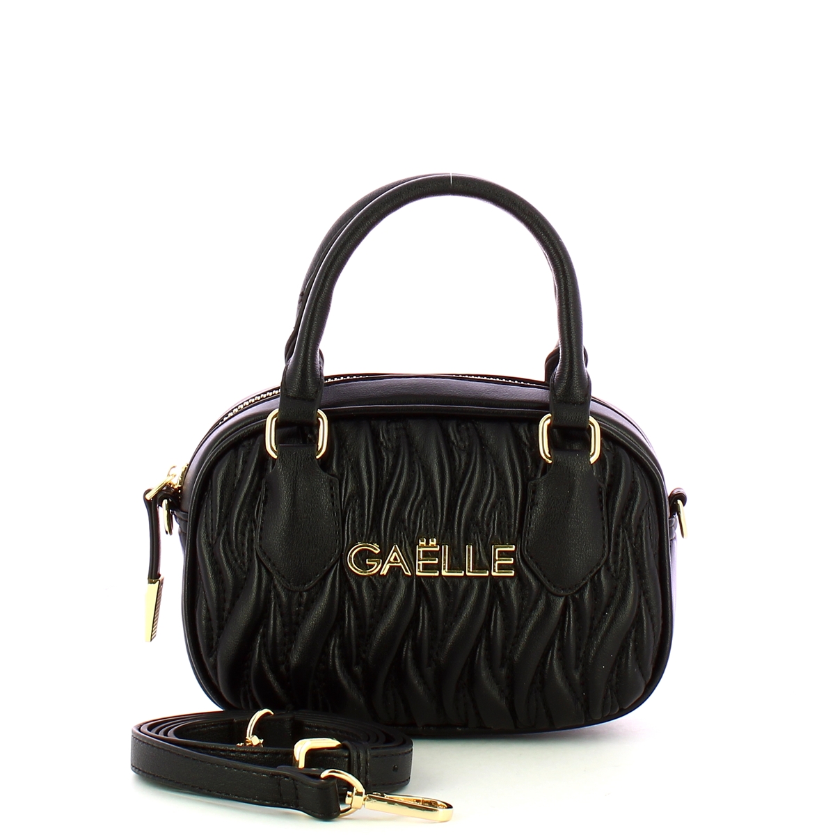 Gaëlle Mini Duffle Plissé Nero - 4 Gaëlle Mini Duffle Plissé Nero - 4