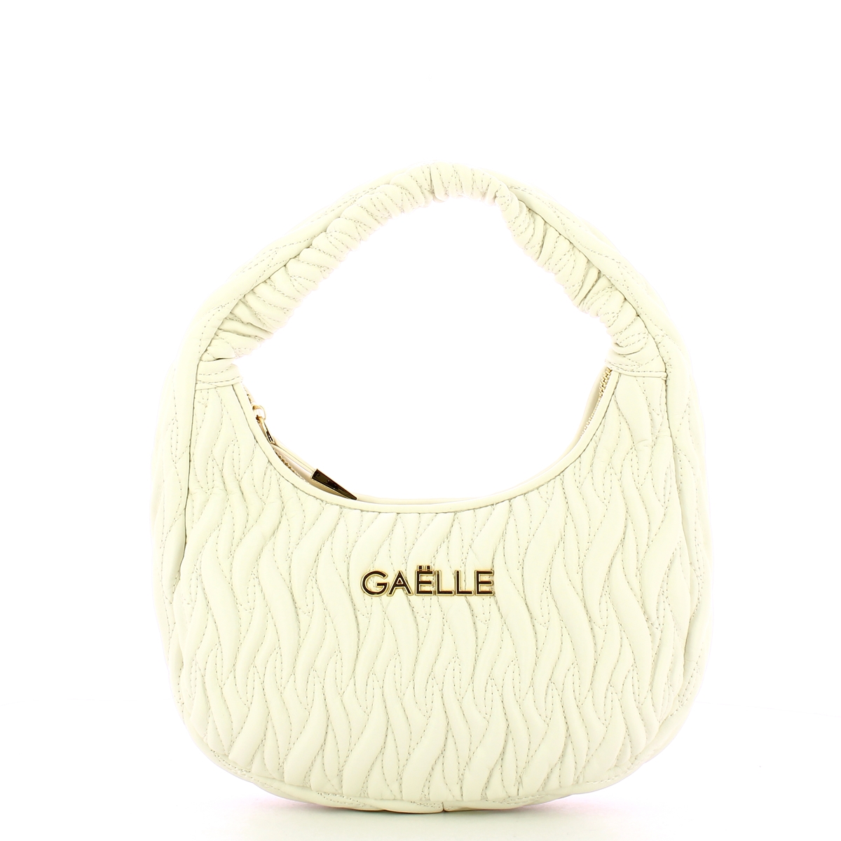 Gaëlle Maxi Hobo Plissé Bianco - 1