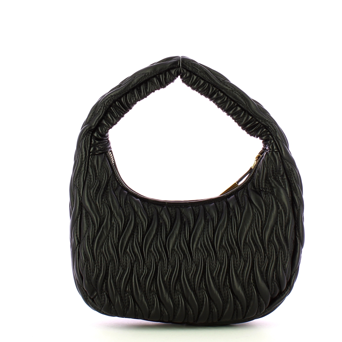 Gaëlle Maxi Hobo Plissé Nero - 3