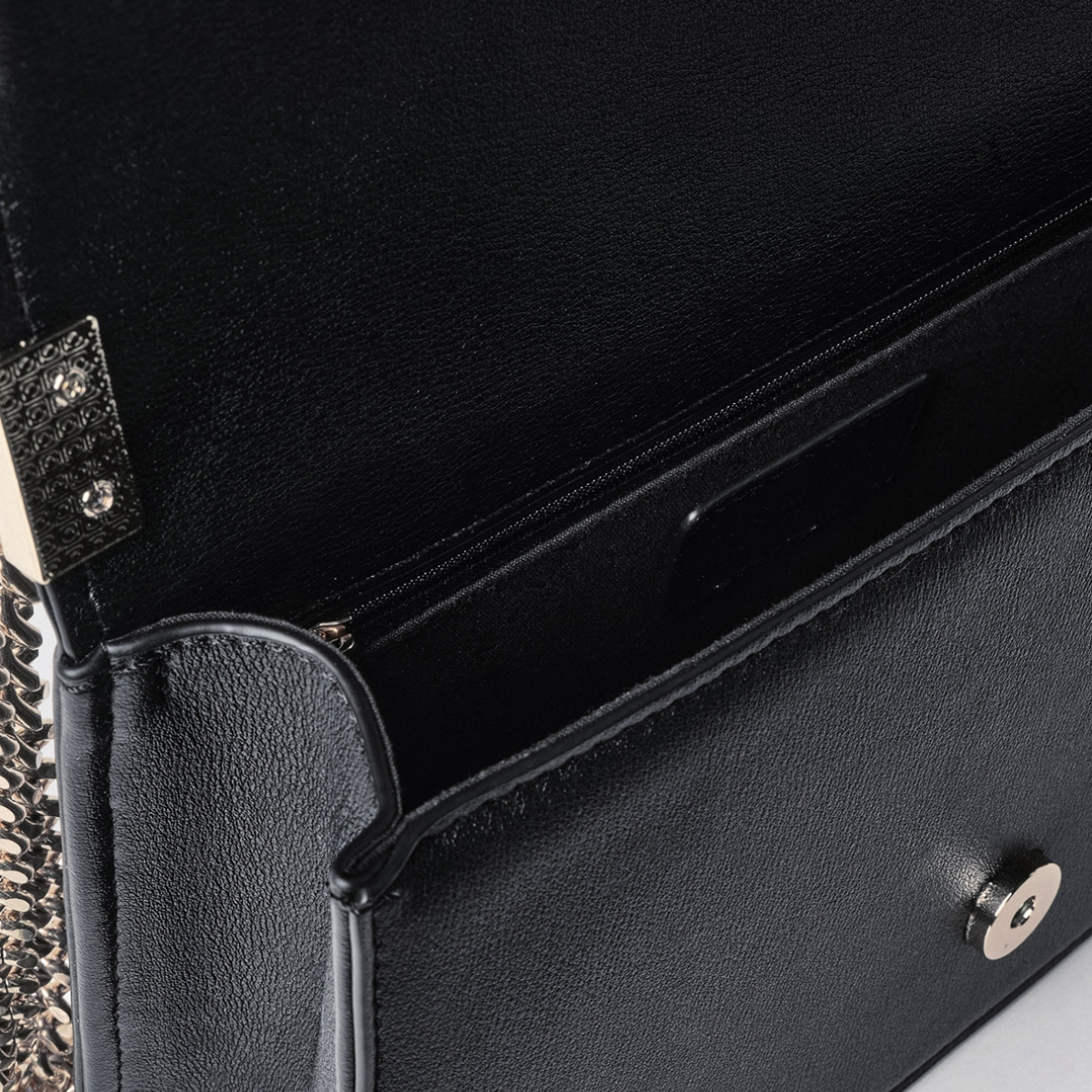 Gaëlle Borsa Reg Shoulder Strap Plissé Nero - 4