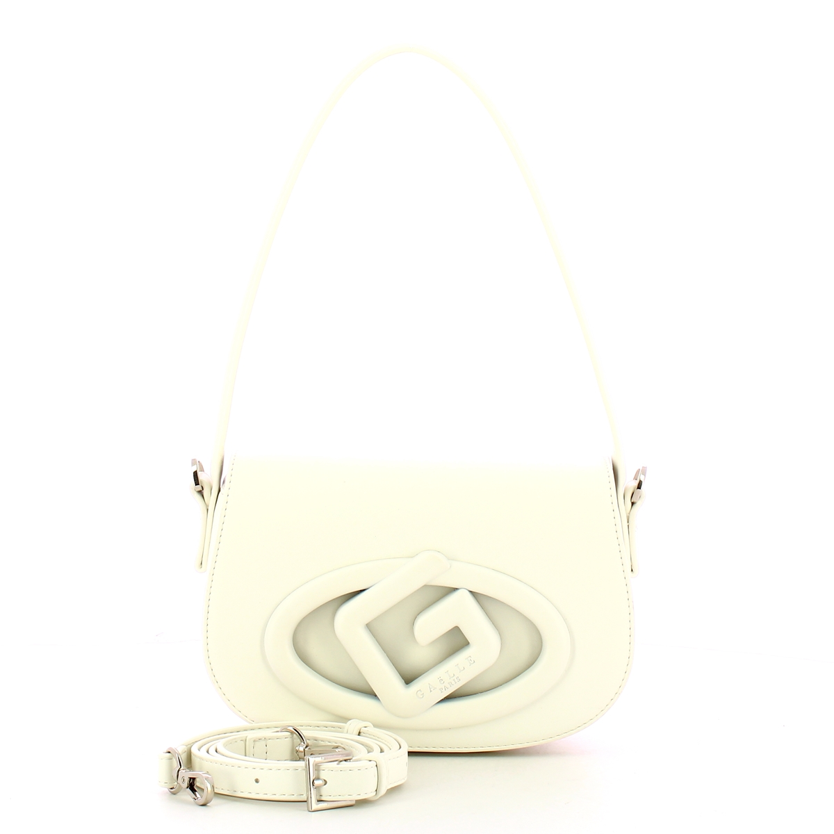 Gaëlle Borsa a mano Reg Shoulder Strap Maxi G Bianco - 4