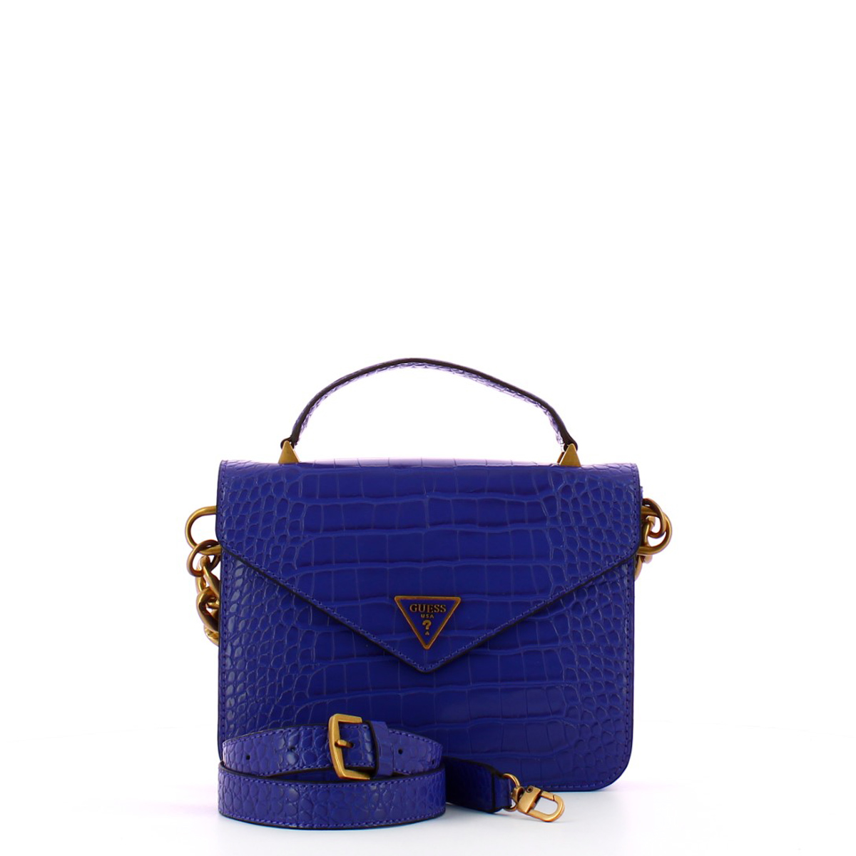 Guess Mini Borsa a mano Retour stampa cocco Violet - 4 Guess Mini Borsa a mano Retour stampa cocco Violet - 4