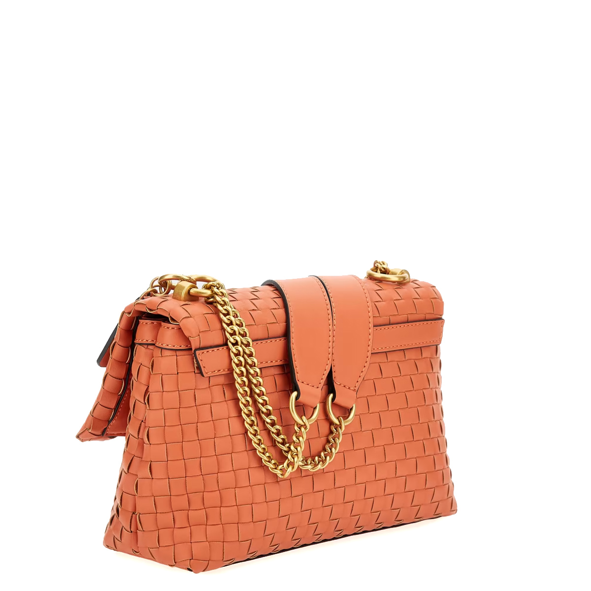 Guess Borsa a spalla Lisbet intrecciata Papaya - 2 Guess Borsa a spalla Lisbet intrecciata Papaya - 2