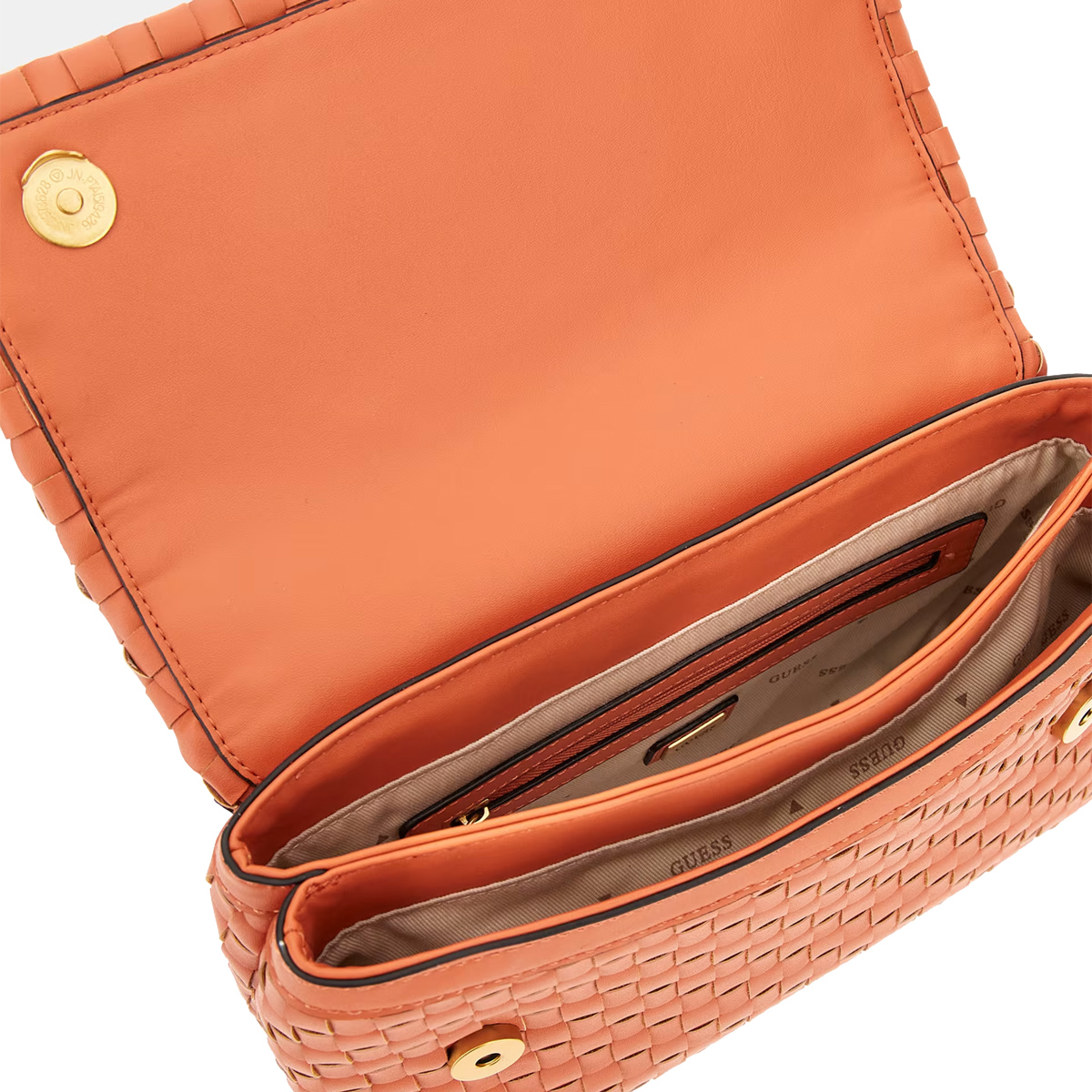 Guess Borsa a spalla Lisbet intrecciata Papaya - 3 Guess Borsa a spalla Lisbet intrecciata Papaya - 3