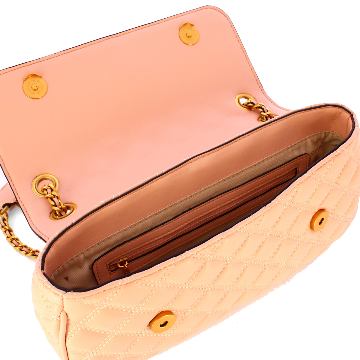 Guess Borsa a spalla Giully trapuntata Apricot Cream - 4 Guess Borsa a spalla Giully trapuntata Apricot Cream - 4