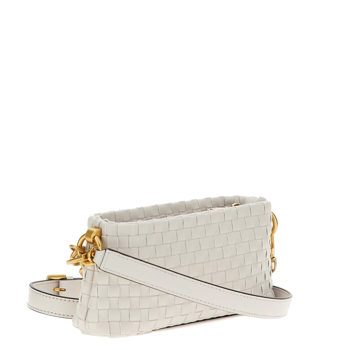 Guess Mini Borsa a tracolla Lisbet intrecciata Stone - 2 Guess Mini Borsa a tracolla Lisbet intrecciata Stone - 2