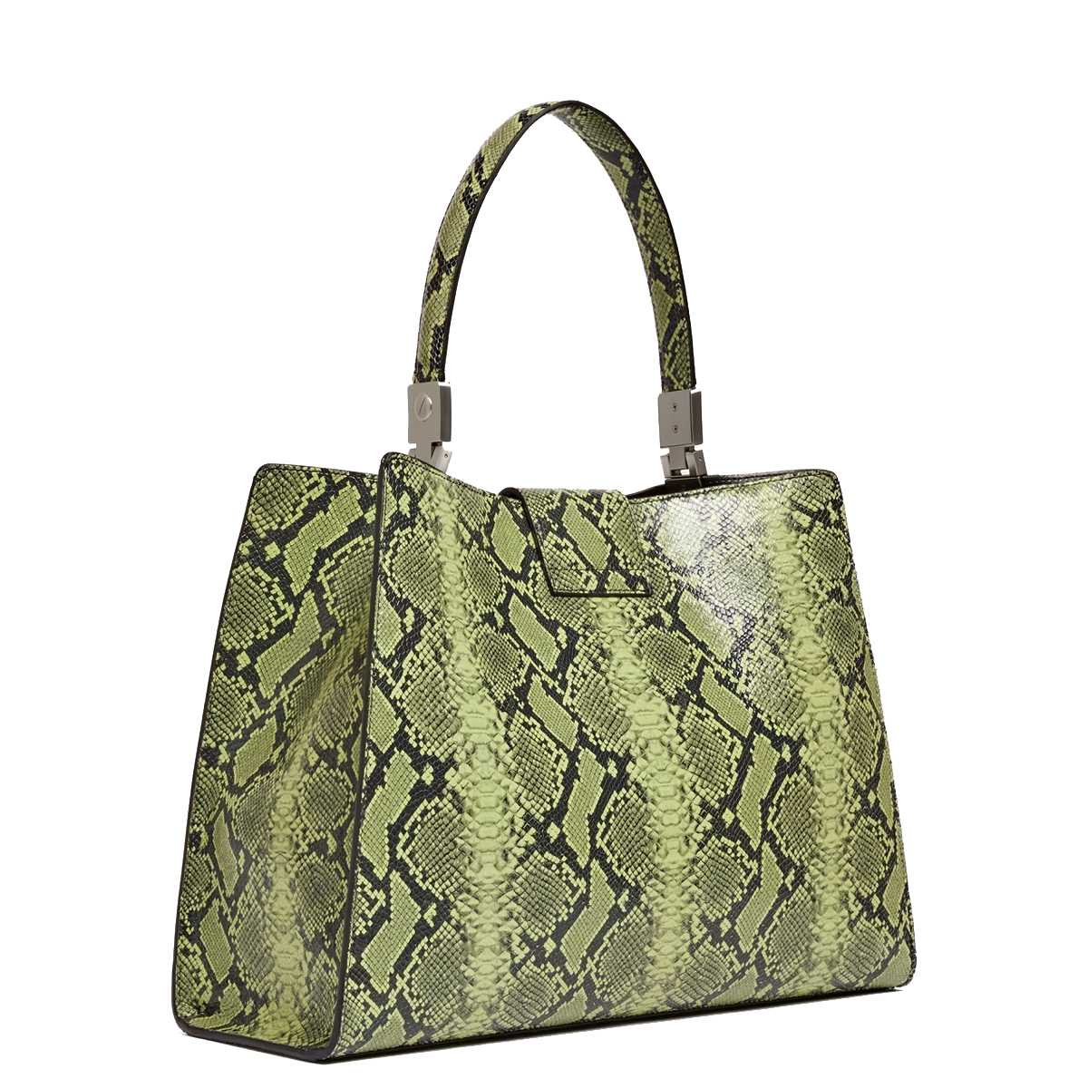Guess Borsa a mano Monia in pelle pitonata Sage Green - 2 Guess Borsa a mano Monia in pelle pitonata Sage Green - 2