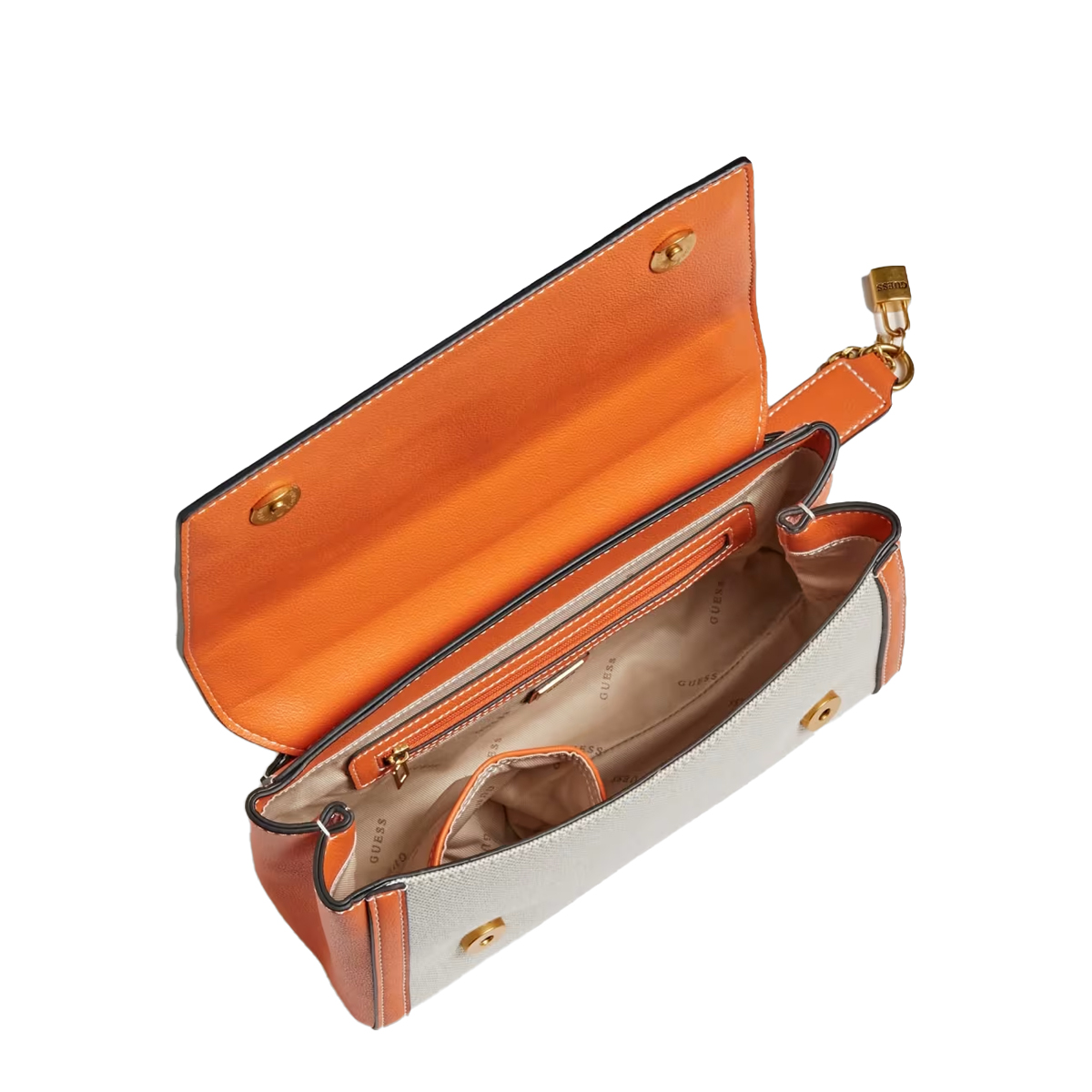 Guess Borsa a spalla Katey Natural Orange - 2 Guess Borsa a spalla Katey Natural Orange - 2