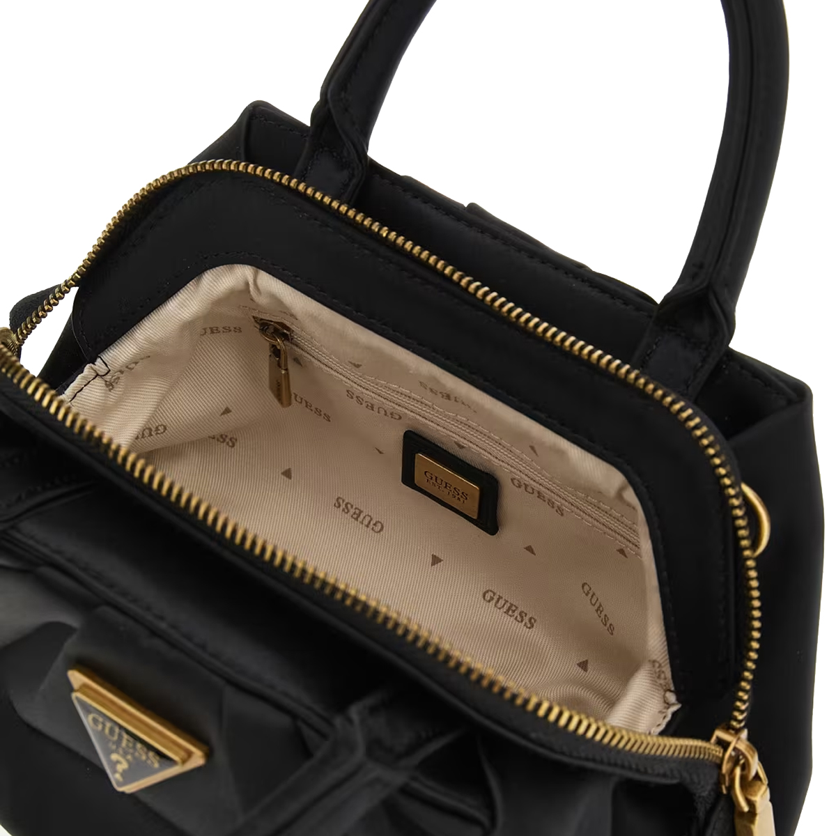 Guess Mini Borsa a mano Tori in satin Black - 4 Guess Mini Borsa a mano Tori in satin Black - 4