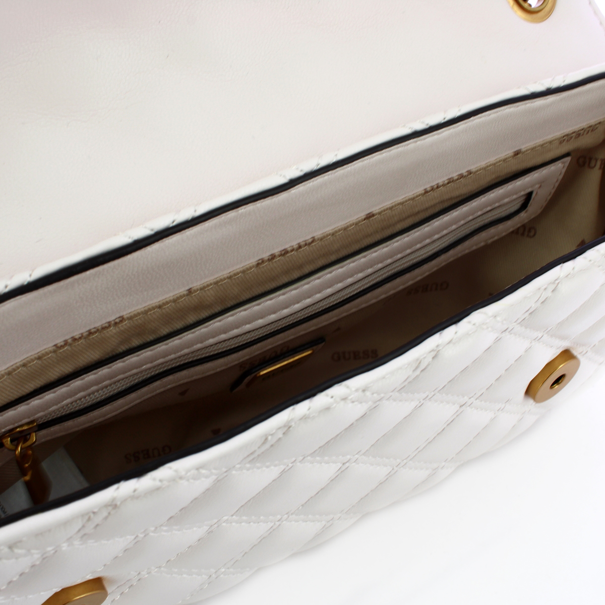 Guess Borsa a spalla Giully trapuntata Ivory - 4 Guess Borsa a spalla Giully trapuntata Ivory - 4