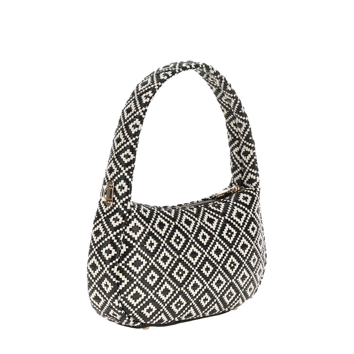Guess Borsa a spalla Rianee in rafia Black - 2 Guess Borsa a spalla Rianee in rafia Black - 2