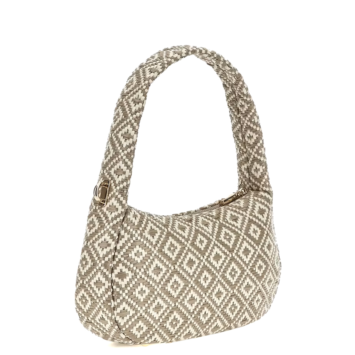 Guess Borsa a spalla Rianee in rafia Taupe - 2 Guess Borsa a spalla Rianee in rafia Taupe - 2