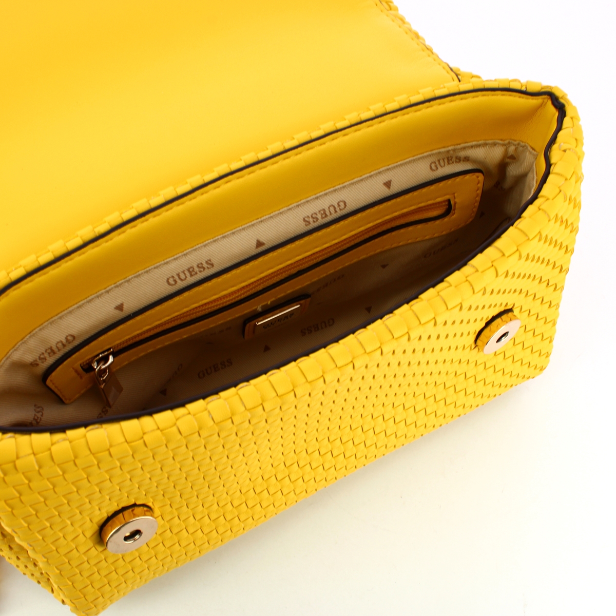 Guess Borsa a spalla intrecciata Etel Yellow - 4 Guess Borsa a spalla intrecciata Etel Yellow - 4