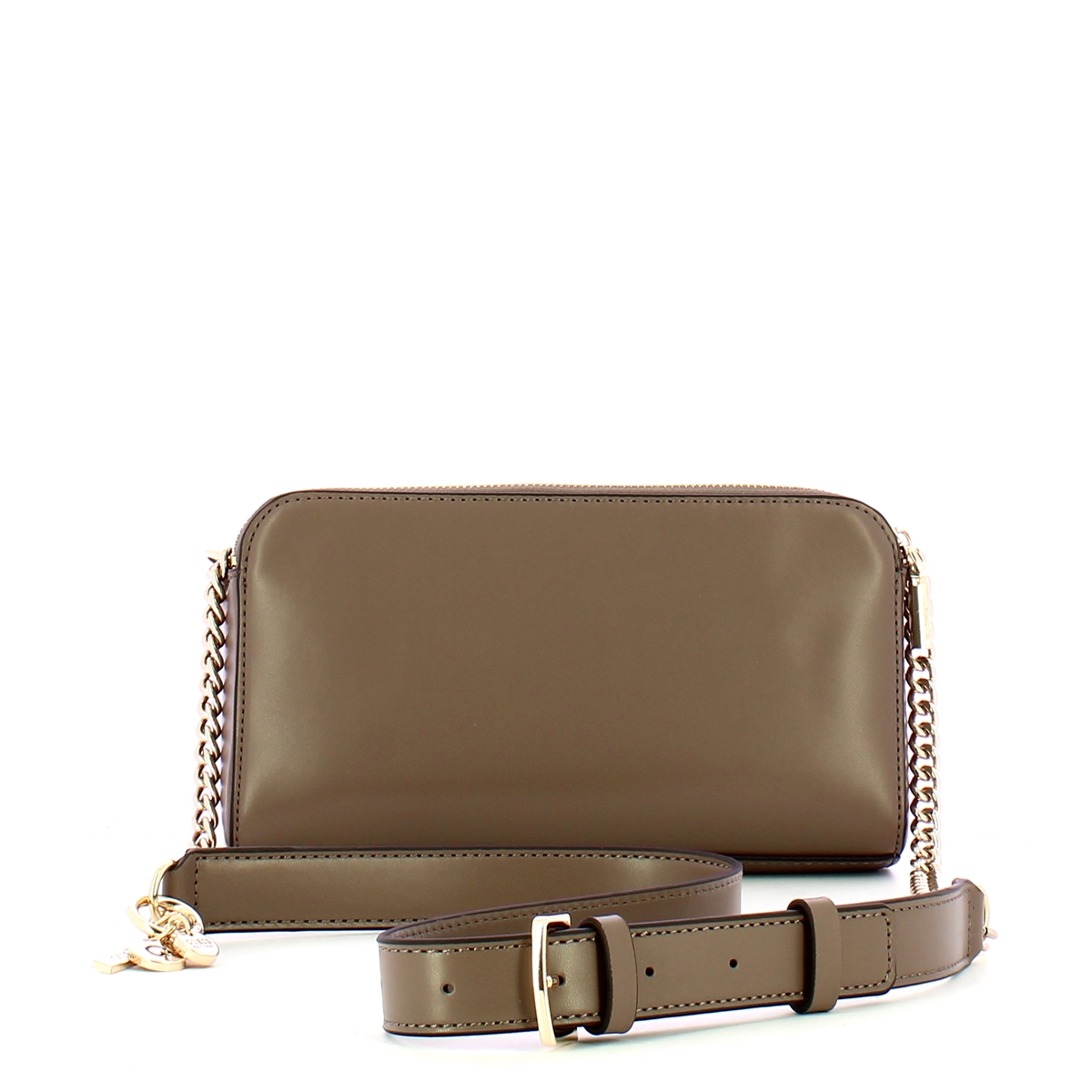 Guess Tracolla doppia zip Daryna Dark Taupe - 3 Guess Tracolla doppia zip Daryna Dark Taupe - 3