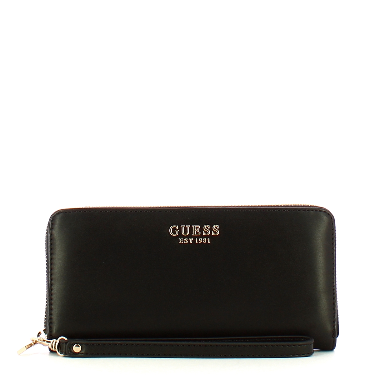 Guess Portafoglio Laurel Large Zip Around Black - 1 Guess Portafoglio Laurel Large Zip Around Black - 1