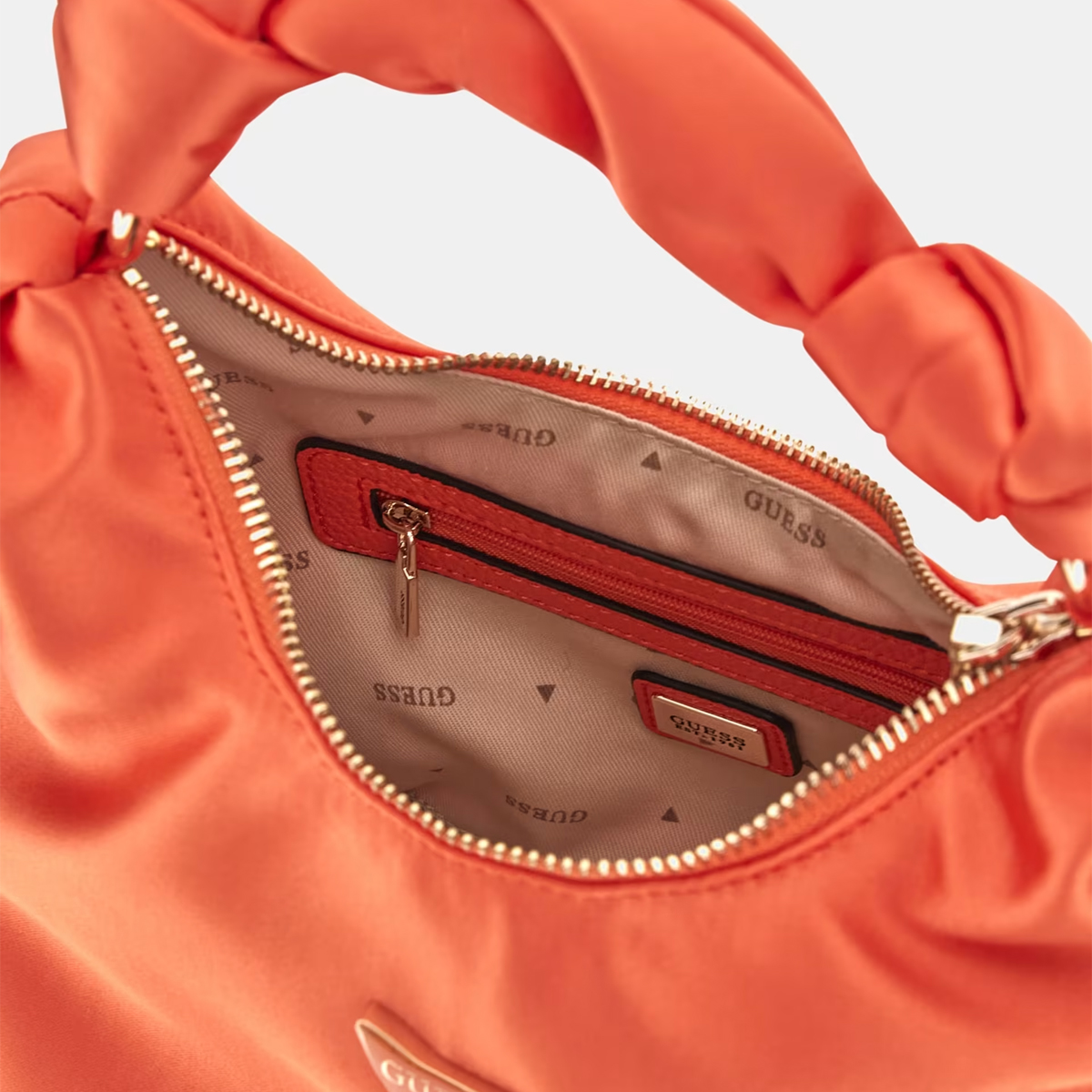 Guess Mini Borsa a mano Velina in satin Orange - 3 Guess Mini Borsa a mano Velina in satin Orange - 3
