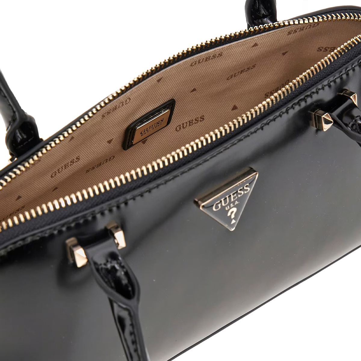 Guess Borsa a spalla Arnela Vernice Black - 3 Guess Borsa a spalla Arnela Vernice Black - 3