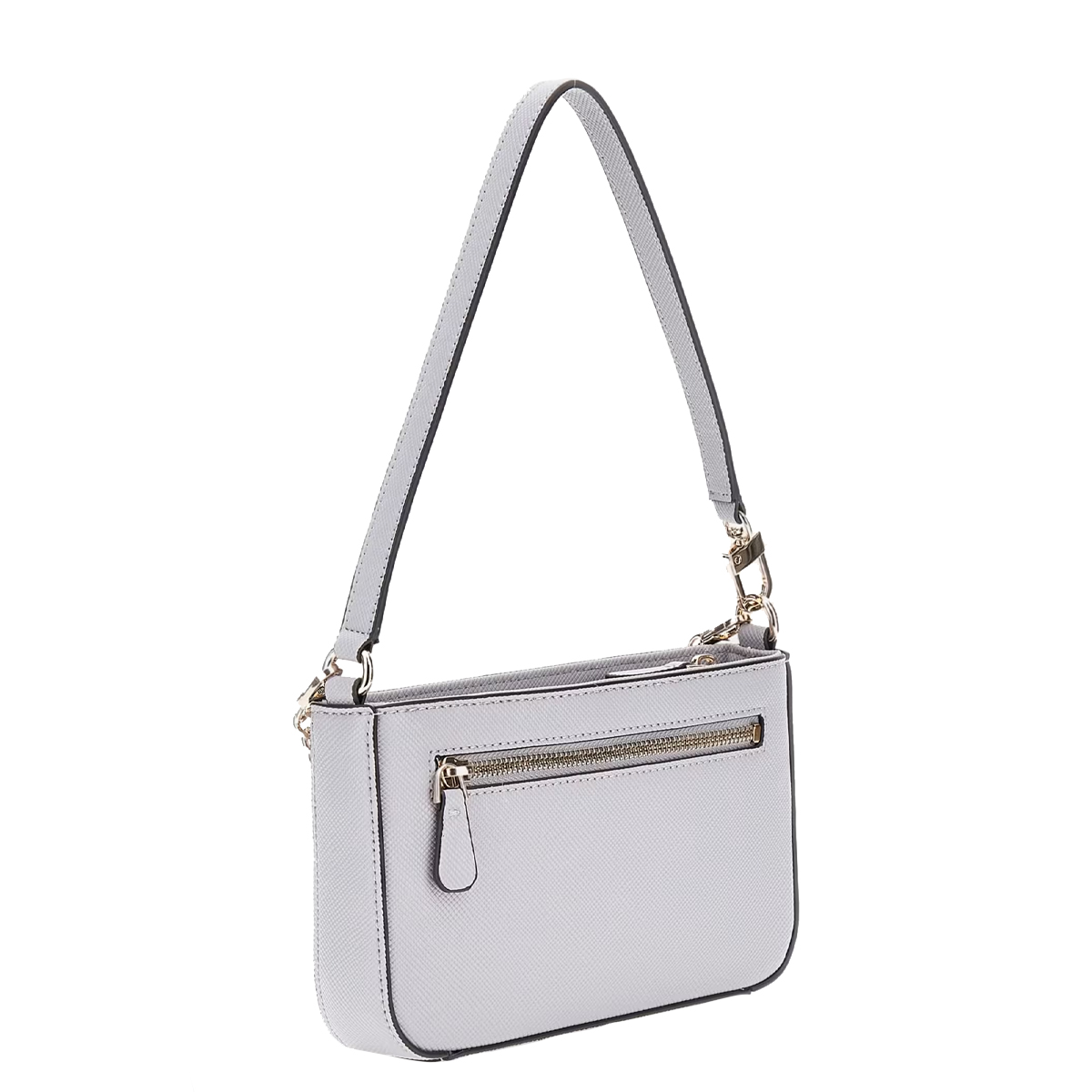 Guess Noelle Mini Lavendar Grey Handbag - 4