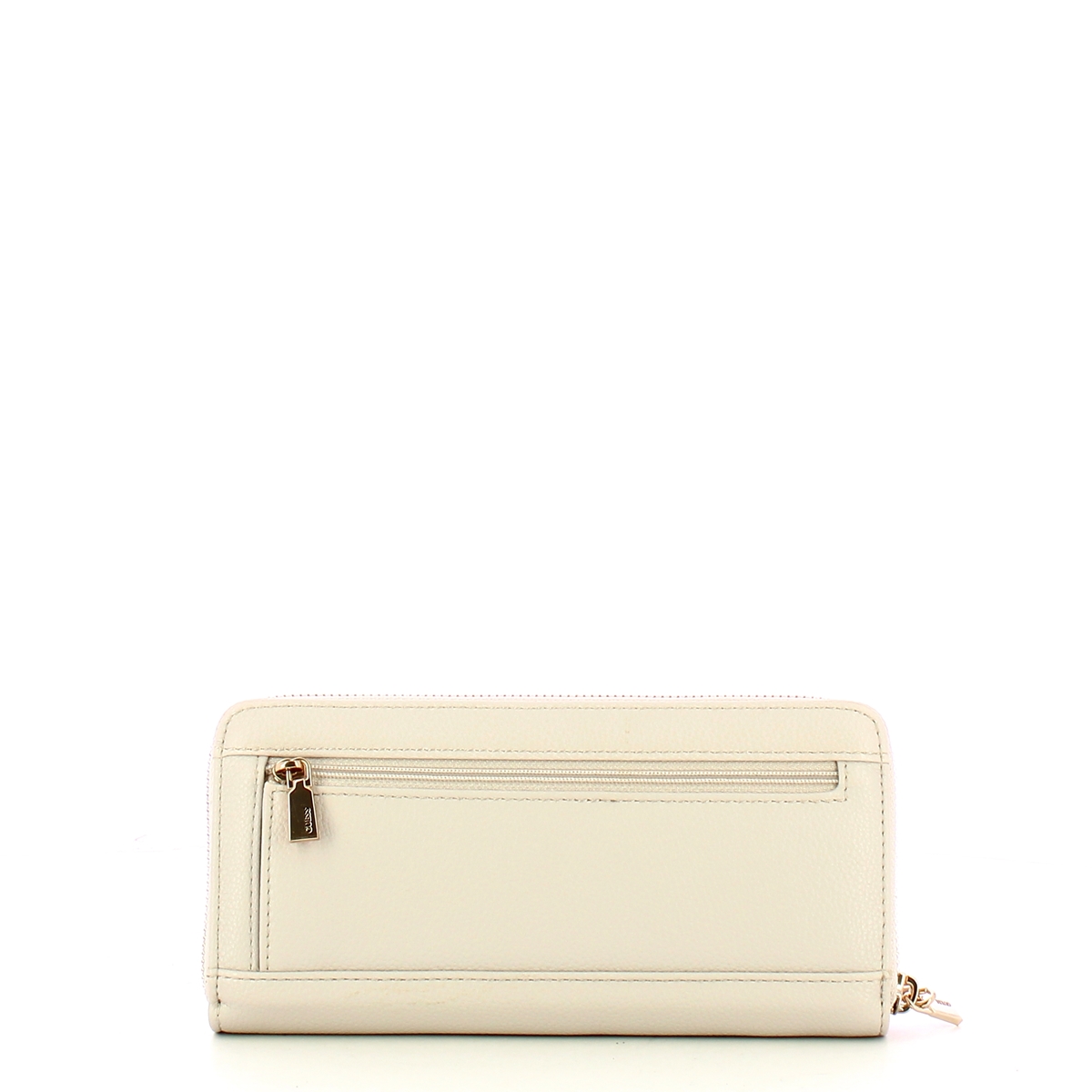 Guess Laurel Large Zip Around Ivory Wallet - 2 Guess Laurel Large Zip Around Ivory Wallet - 2