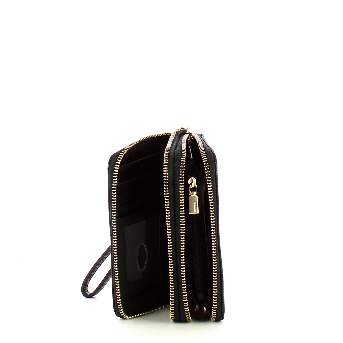 Guess Portafoglio Laurel Medium Double Zip Black - 3 Guess Portafoglio Laurel Medium Double Zip Black - 3