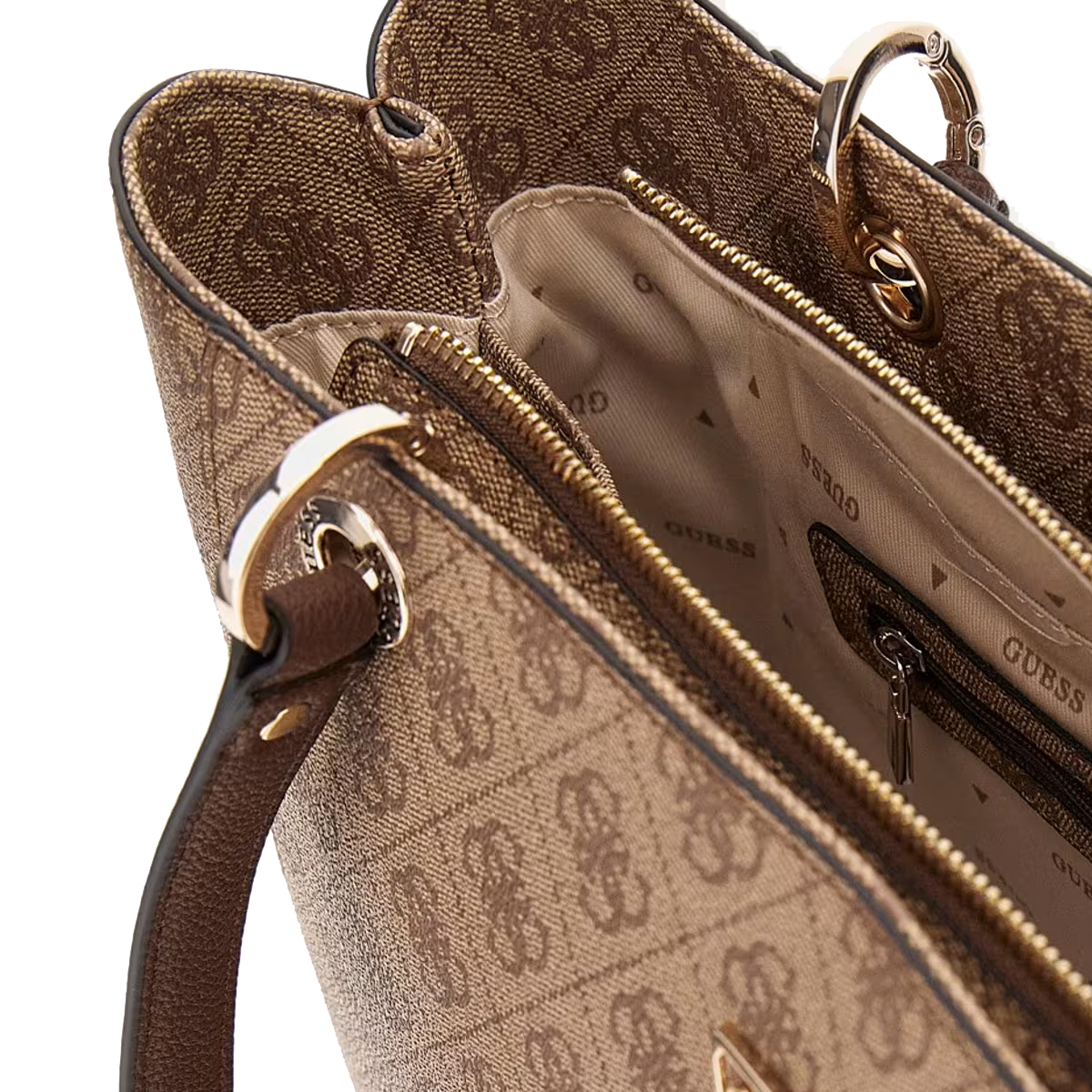Guess Shopper Noelle Latte Logo Brown - 4