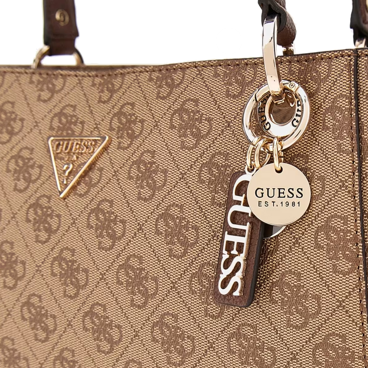 Guess Shopper Noelle Latte Logo Brown - 5