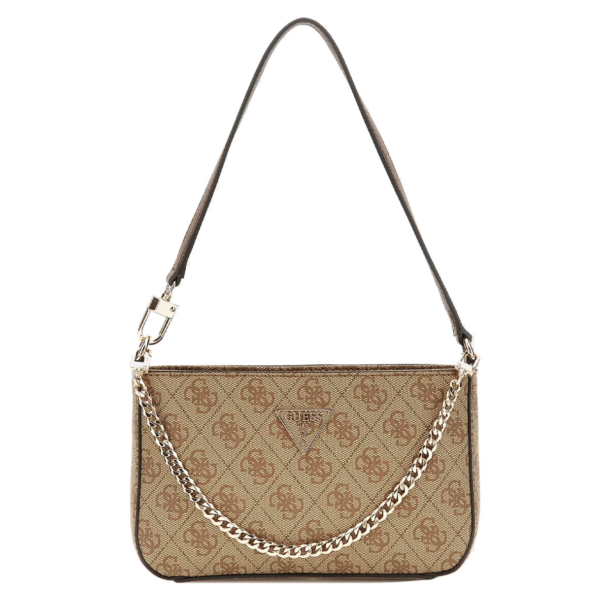 Guess Borsa a mano Noelle Mini Latte Logo Brown - 1