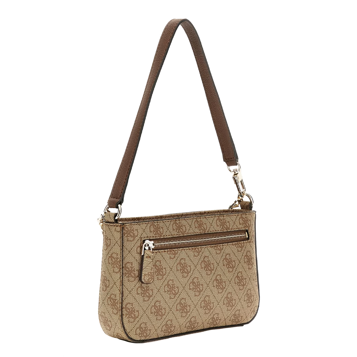 Guess Borsa a mano Noelle Mini Latte Logo Brown - 3
