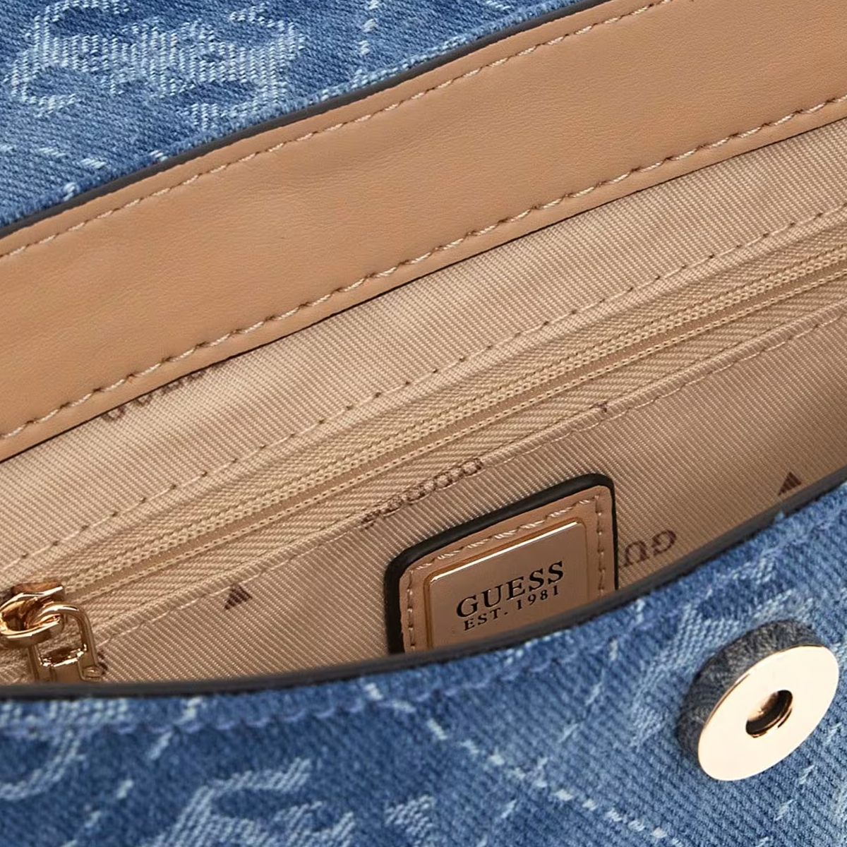 Guess Borsa a spalla Cerelia Denim Logo - 3 Guess Borsa a spalla Cerelia Denim Logo - 3