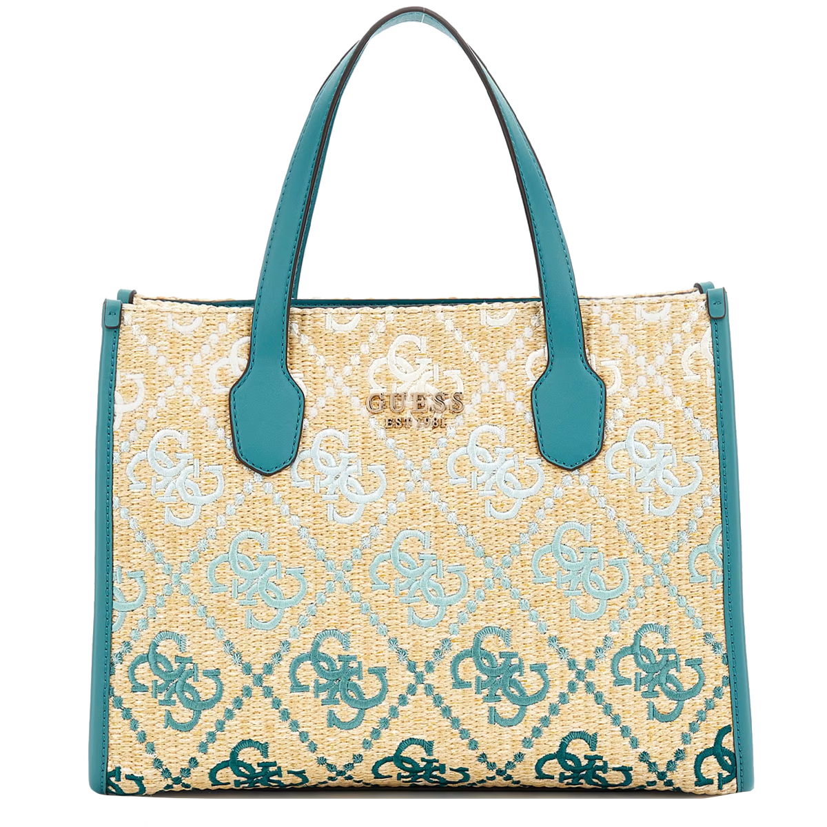Guess Borsa a mano Silvana 4G Teal Logo - 1 Guess Borsa a mano Silvana 4G Teal Logo - 1