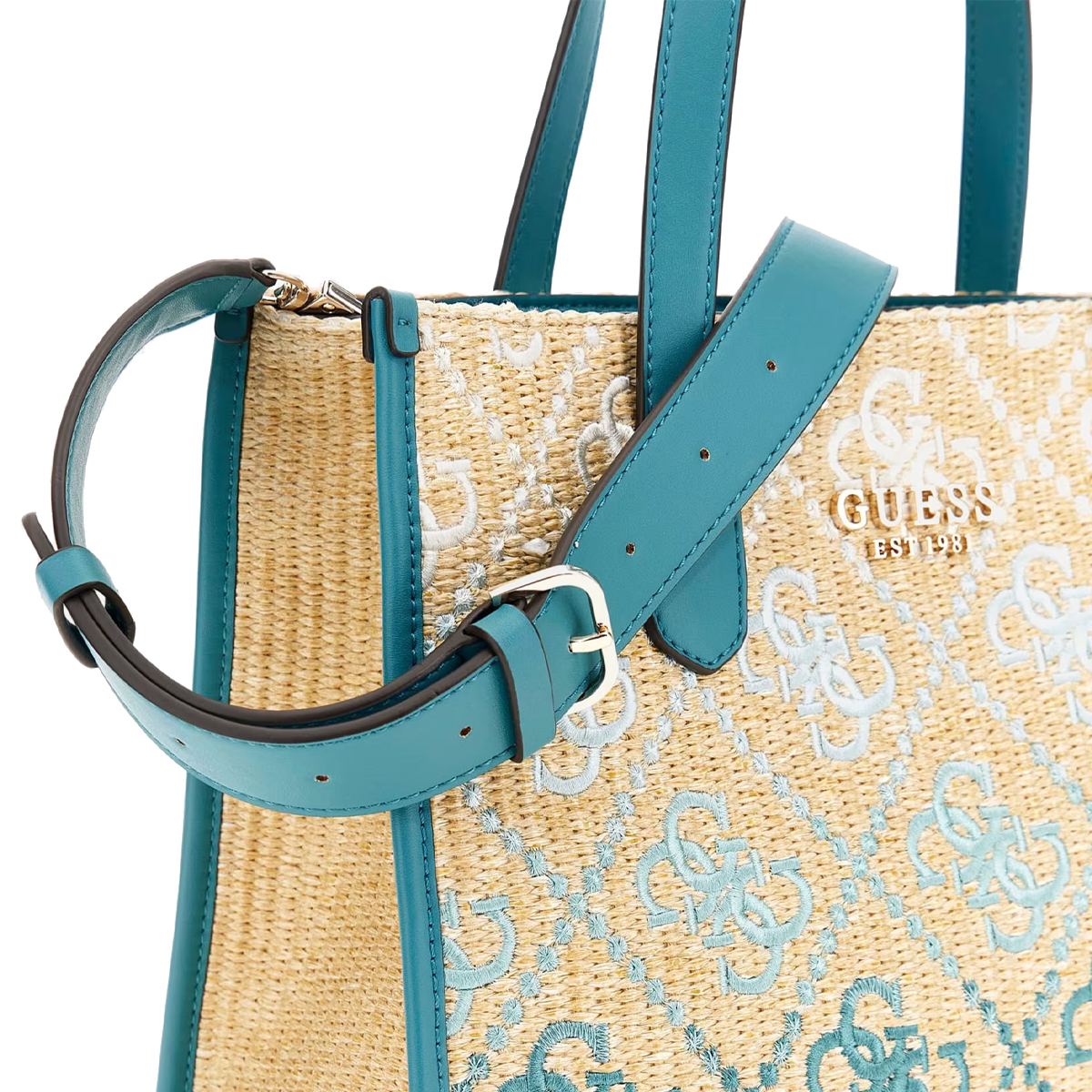 Guess Borsa a mano Silvana 4G Teal Logo - 4 Guess Borsa a mano Silvana 4G Teal Logo - 4