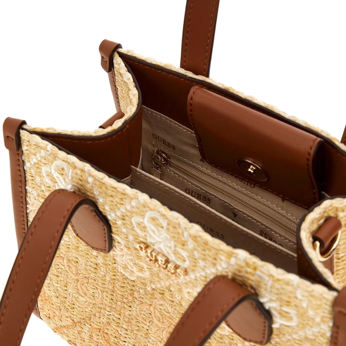 Guess Mini borsa a mano Silvana 4G Cognac Logo - 3 Guess Mini borsa a mano Silvana 4G Cognac Logo - 3