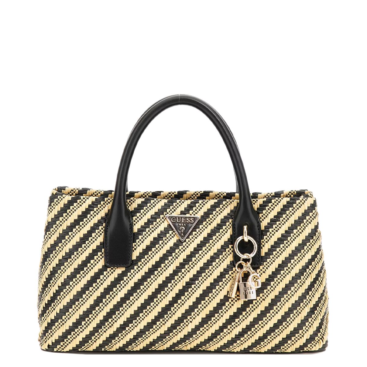 Guess Borsa a mano Simona Natural Black - 1