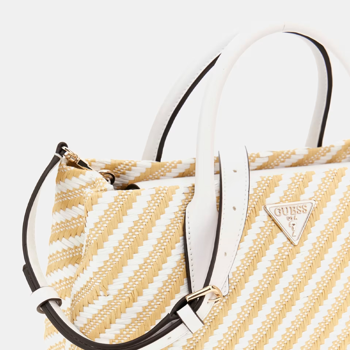 Guess Borsa a mano Simona Natural White - 6