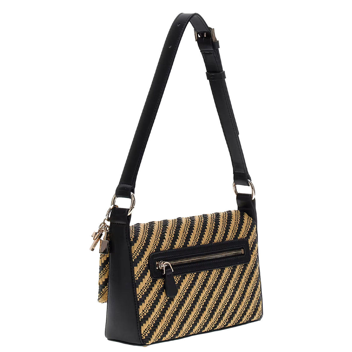 Guess Borsa a spalla Simona Natural Black - 3 Guess Borsa a spalla Simona Natural Black - 3