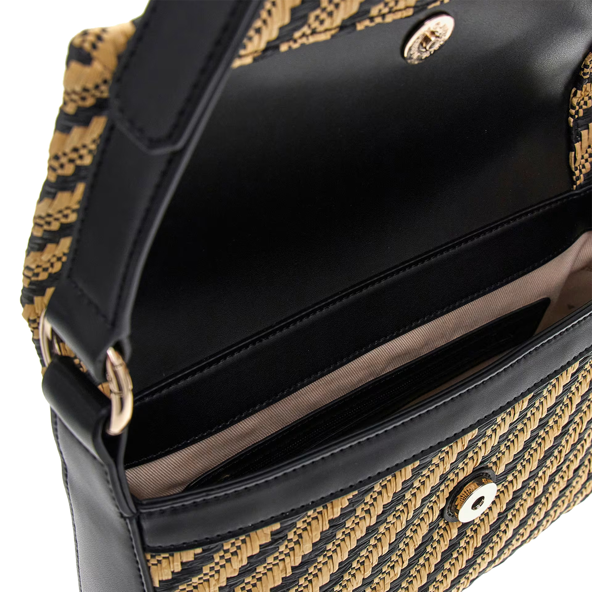 Guess Borsa a spalla Simona Natural Black - 4 Guess Borsa a spalla Simona Natural Black - 4